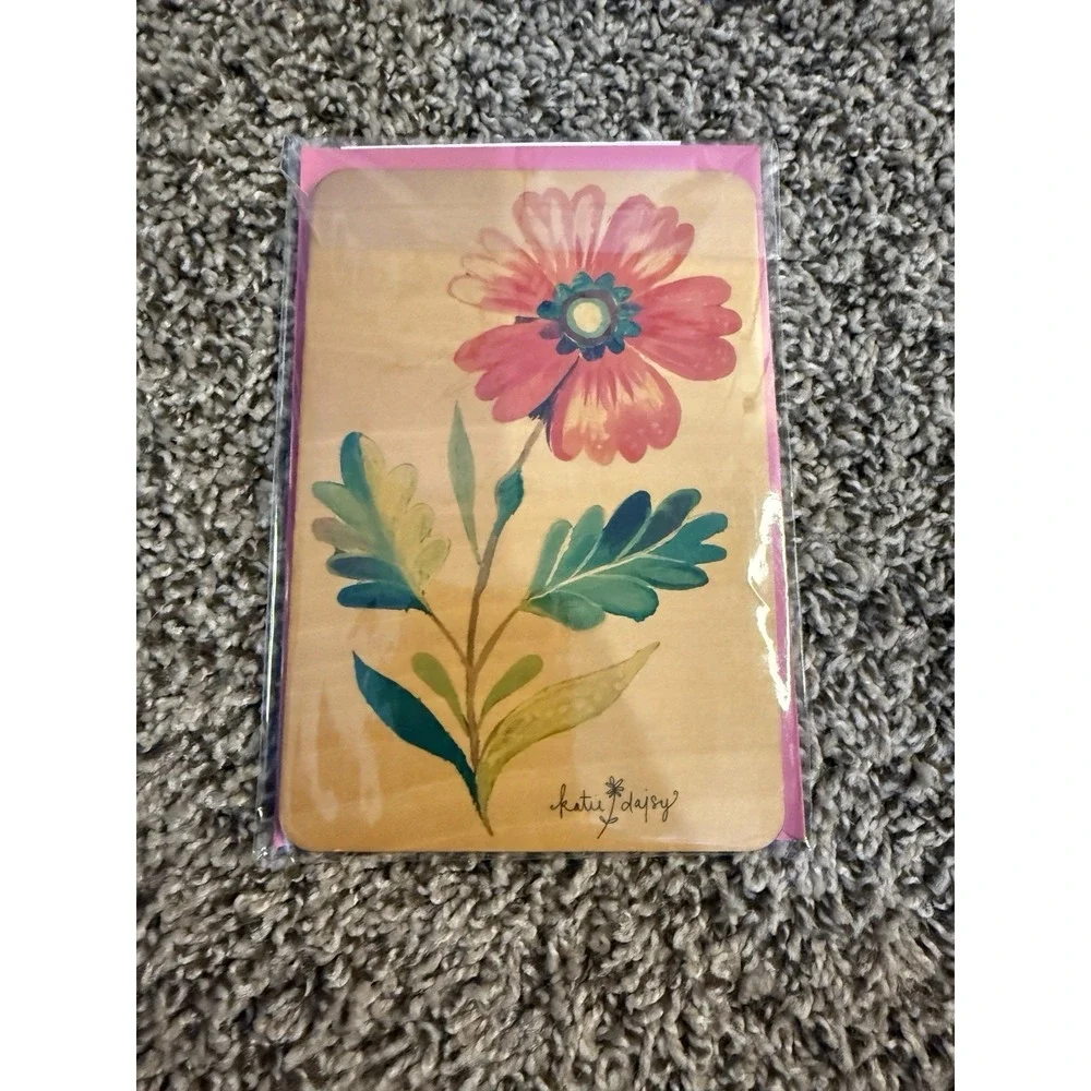 Wooden Floral‎ Blank Card Hallmark Signature greeting Card